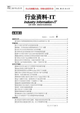 行业资料-IT第159期
