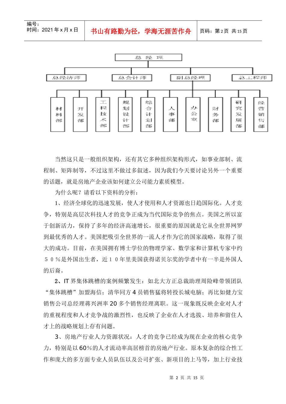 谈房地产能力素质模型的建立_第2页