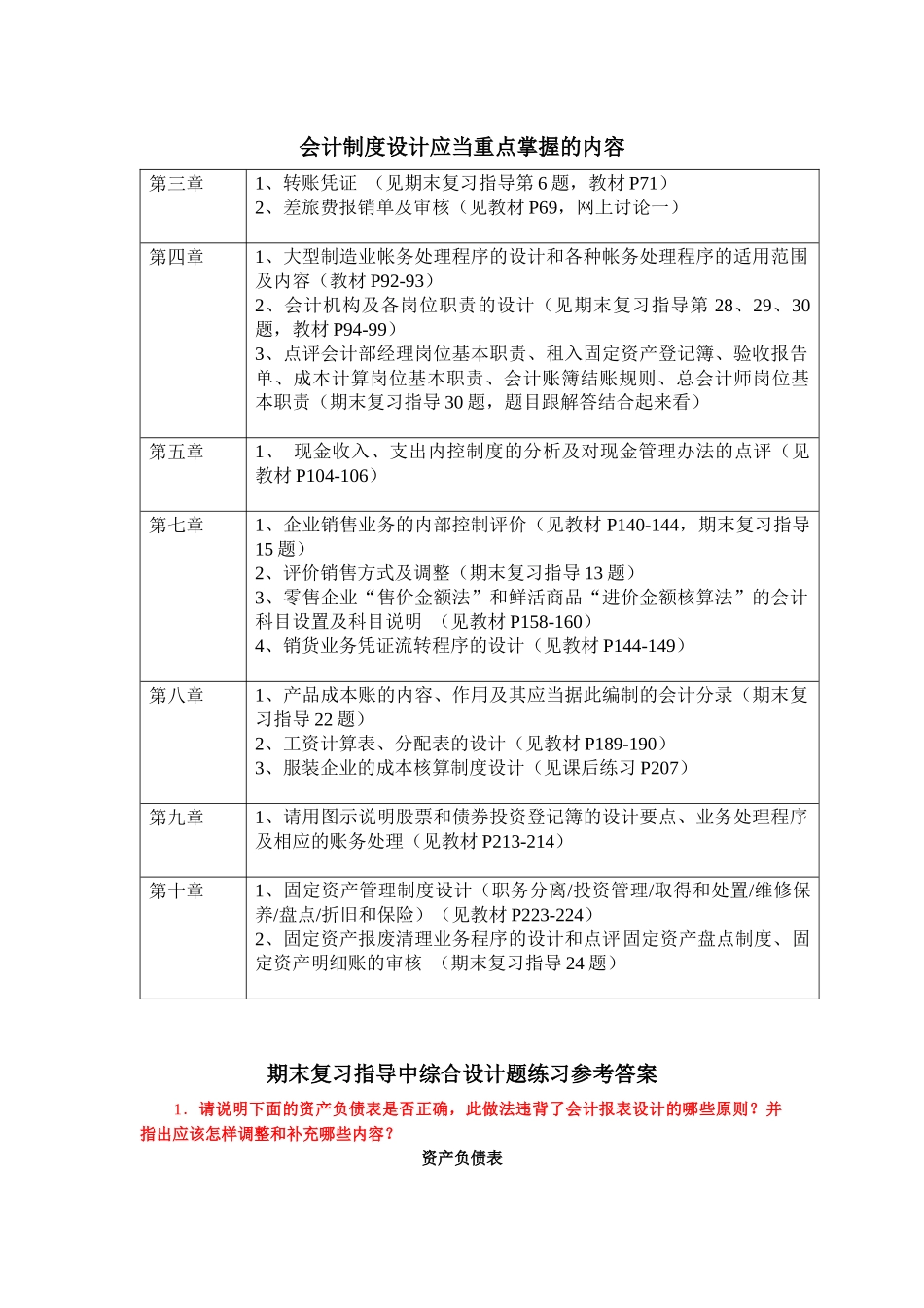 会计制度设计应当重点掌握的内容_第1页