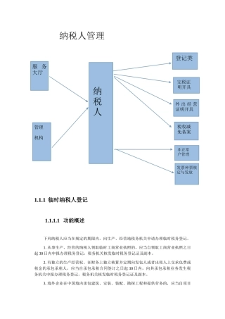 纳税人管理概述