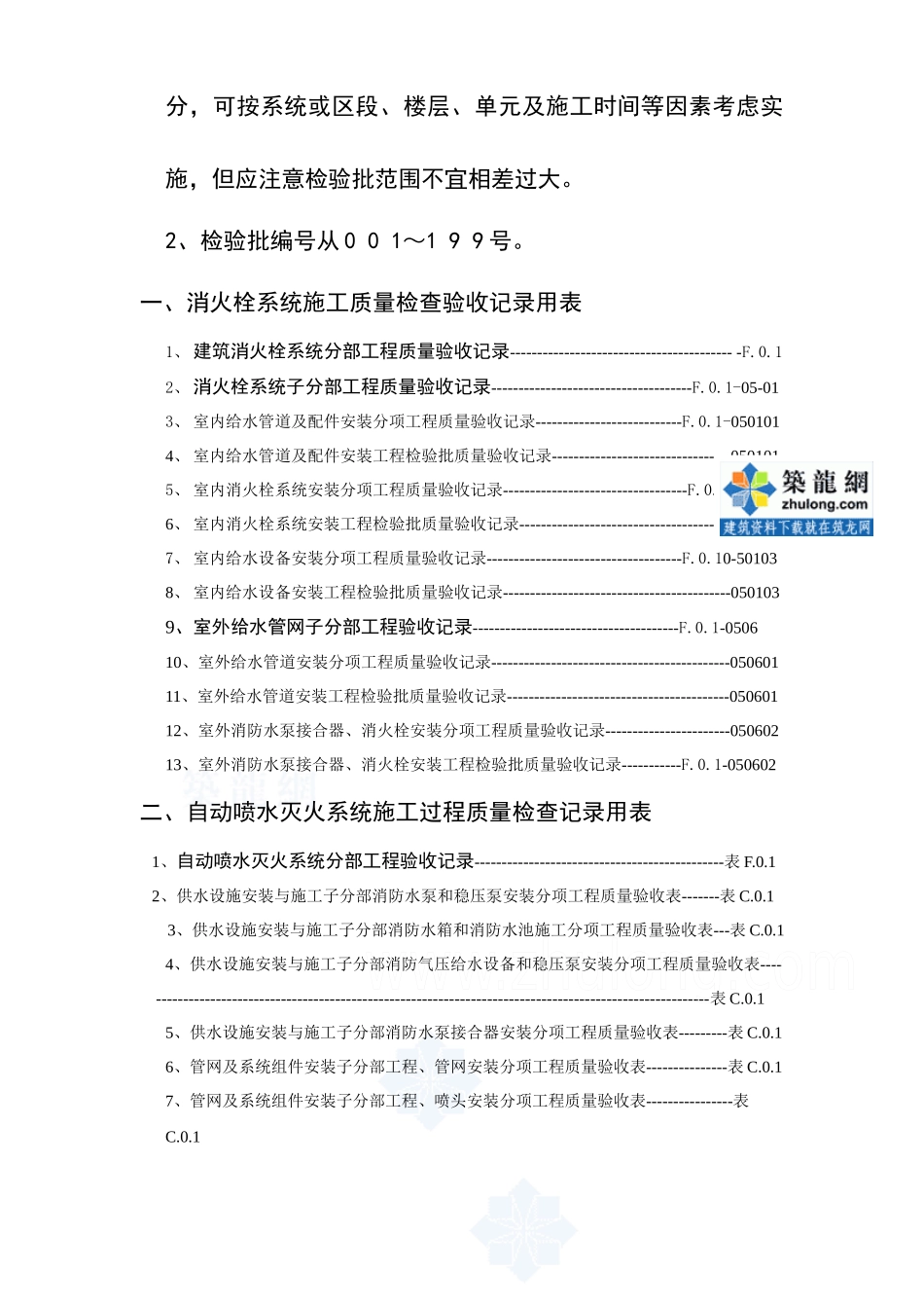 建筑消防安装工程施工质量检查验收记录交工资料表格[1]_第3页