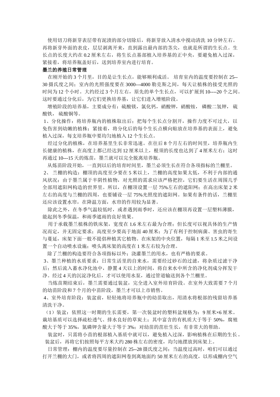 墨兰的养殖方法和栽培技术_第2页
