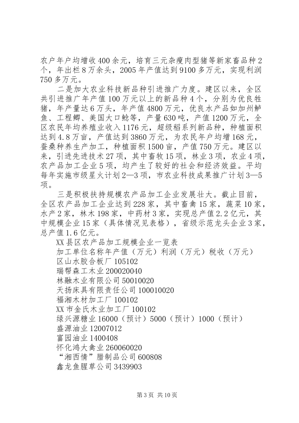 XX县区农业科技发展调研情况汇报_第3页