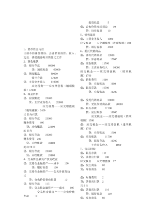 会计过关知识点大全