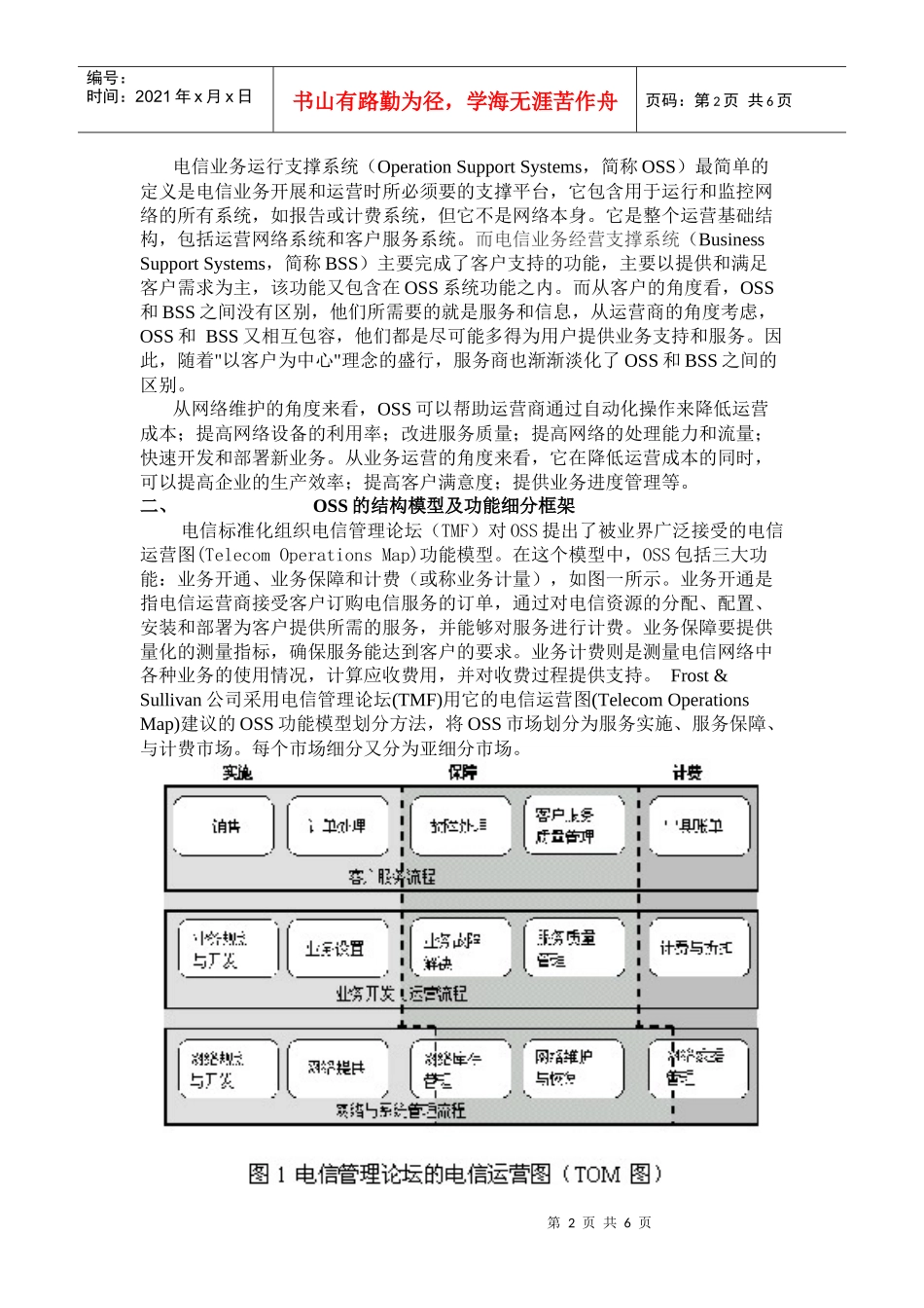 通信运营企业实施OSS的探讨_第2页