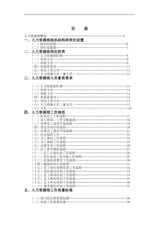 酒店人力资源部概述(DOC 146)