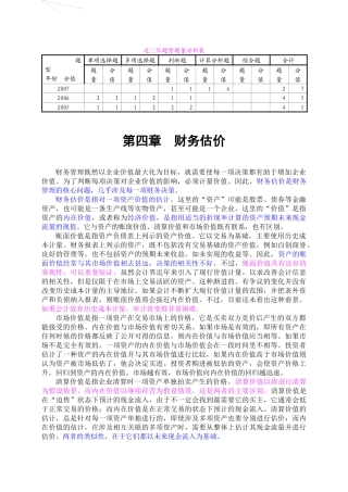 企业财务估计论述