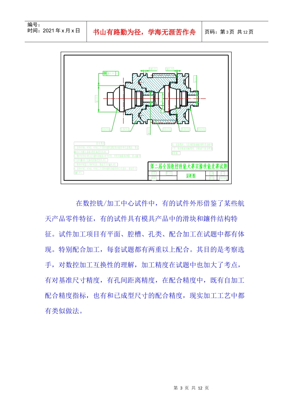 第二届全国数控技能大赛实操竞赛试题点评_第3页