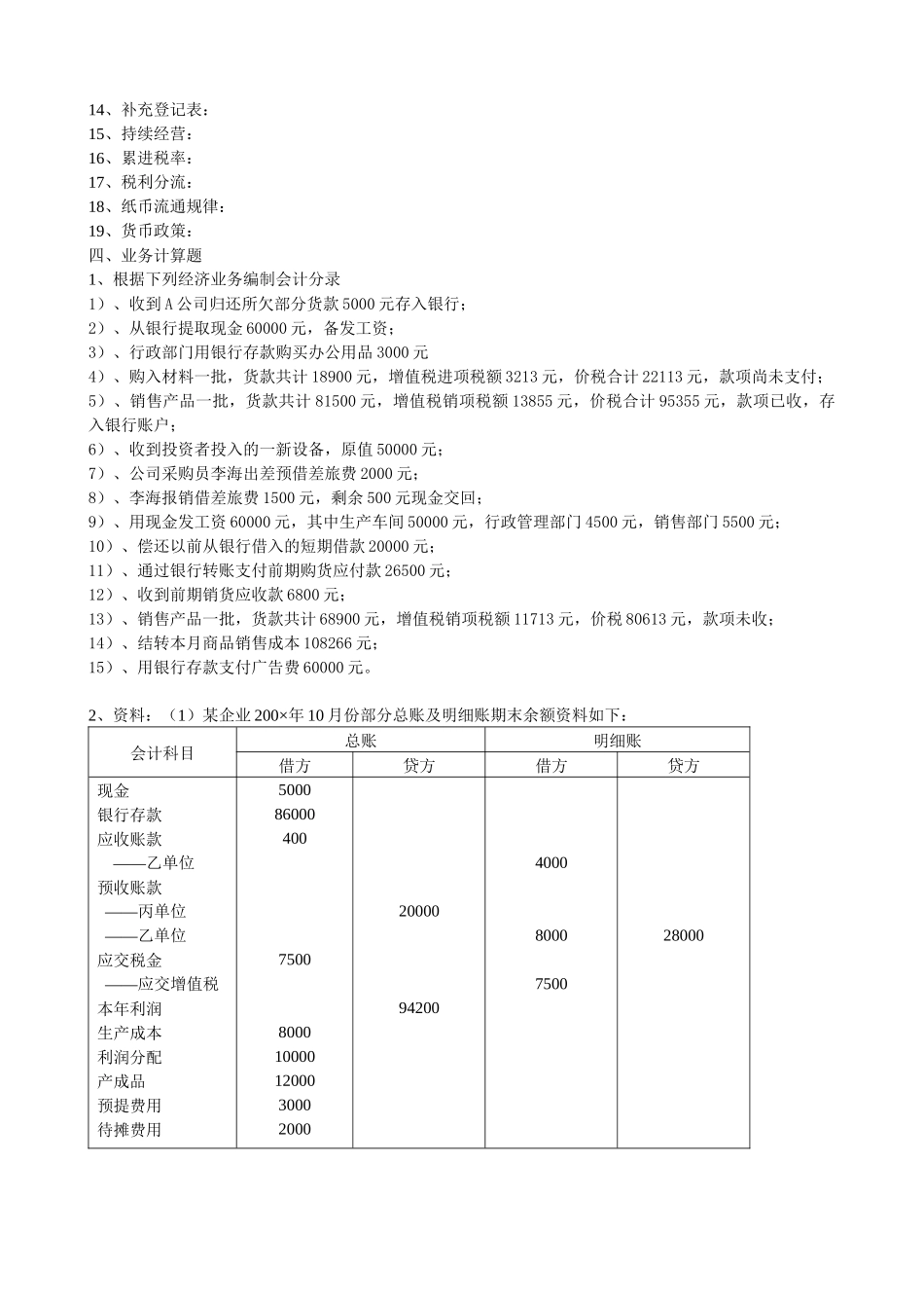 会计实务经典练习题_第3页