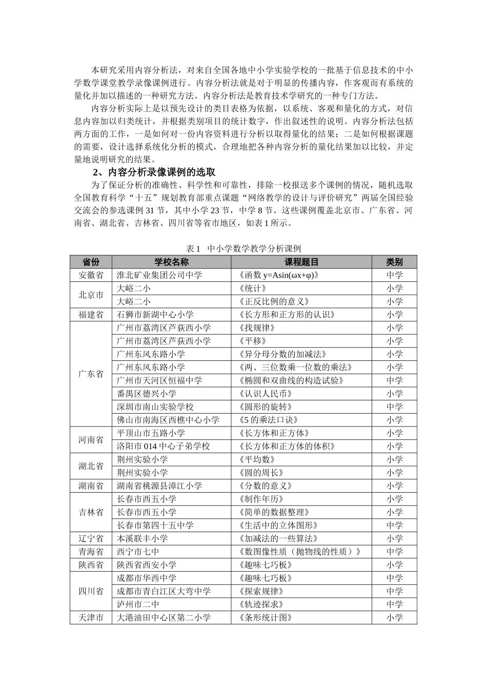 基于信息技术的中小学数学课堂教学的内容分析_第3页