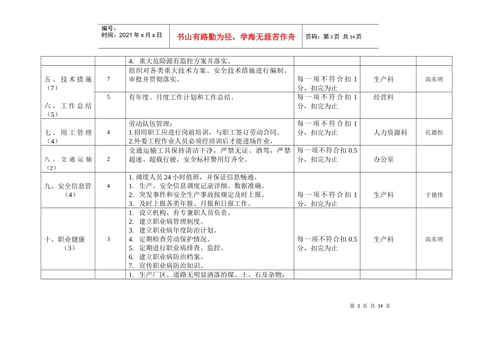 选煤公司基础管理安全质量标准化标准_第3页