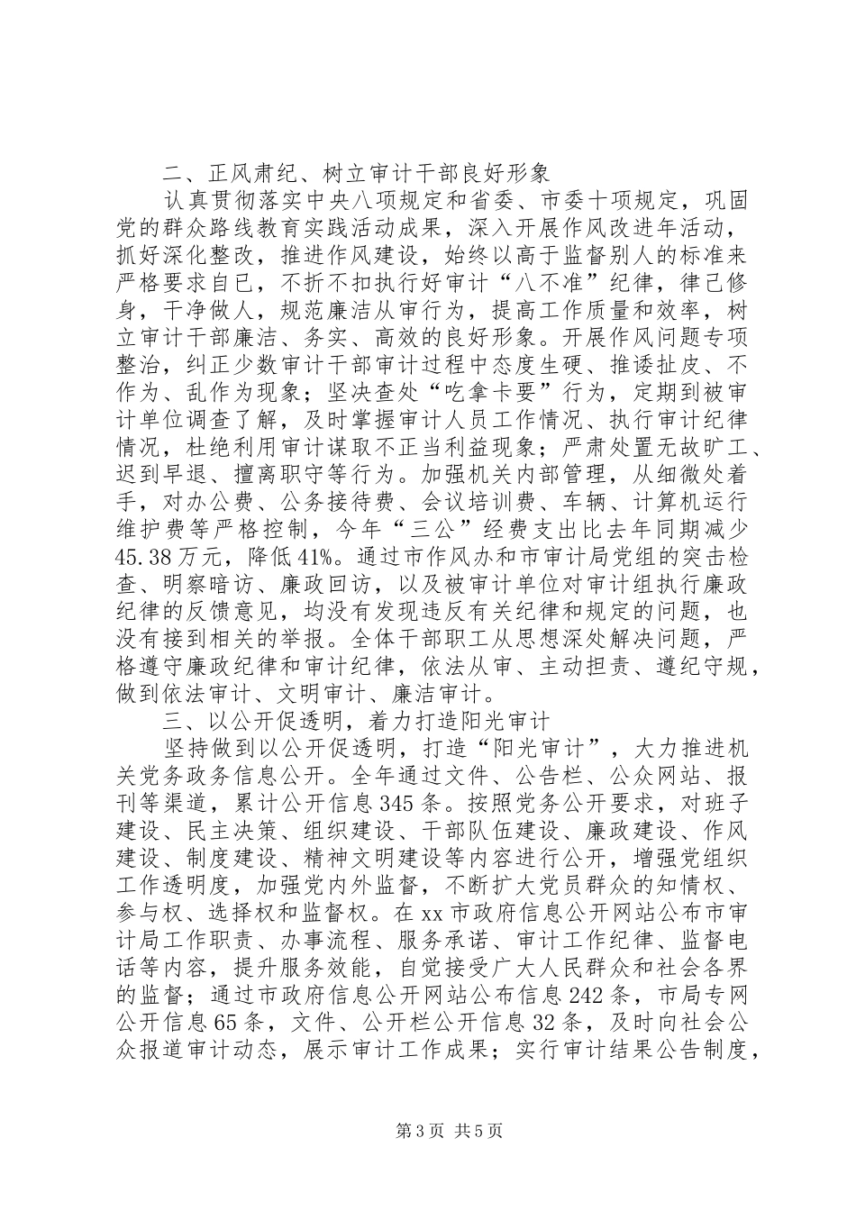 XX年市审计局年度审计工作报告_第3页