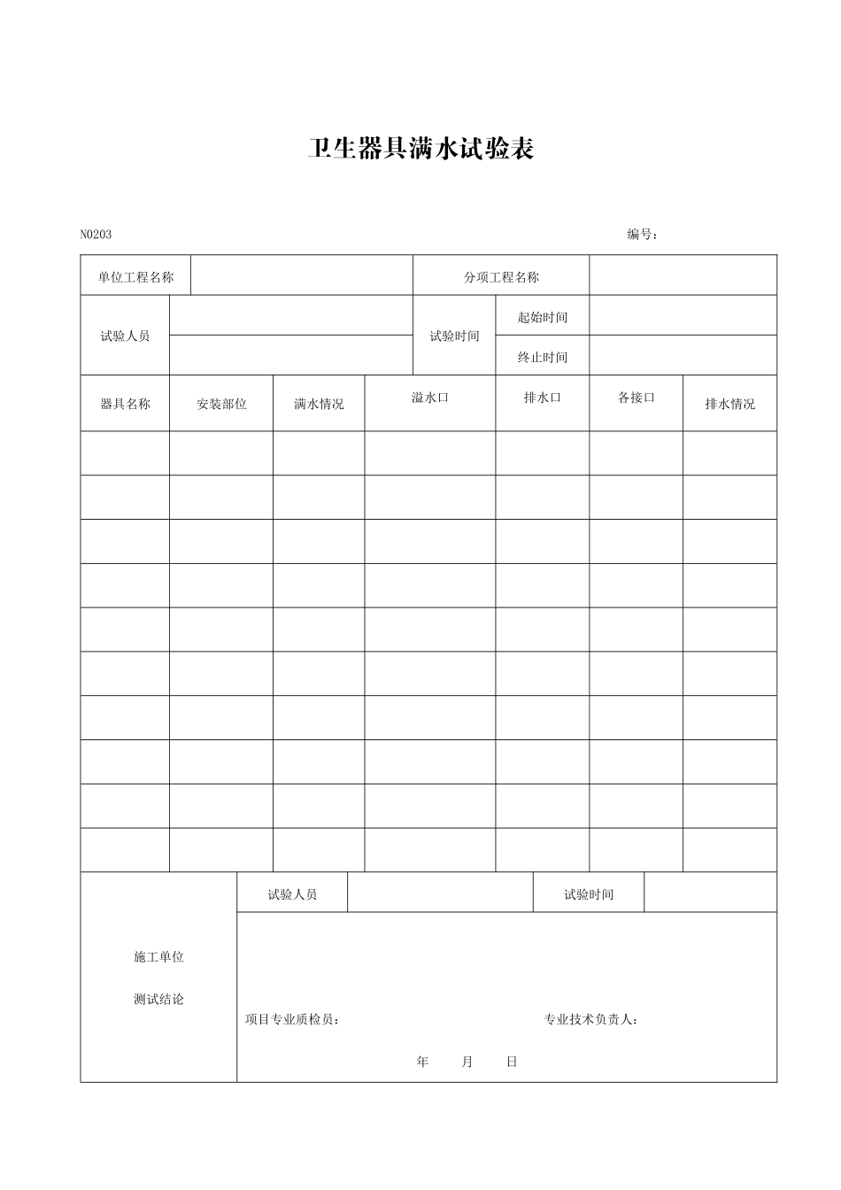 建筑工程质量验收记录汇总表_第1页