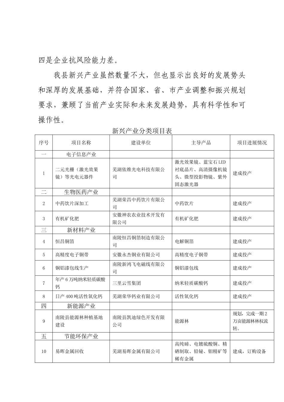 南陵县新兴产业发展规划(初稿)_第3页