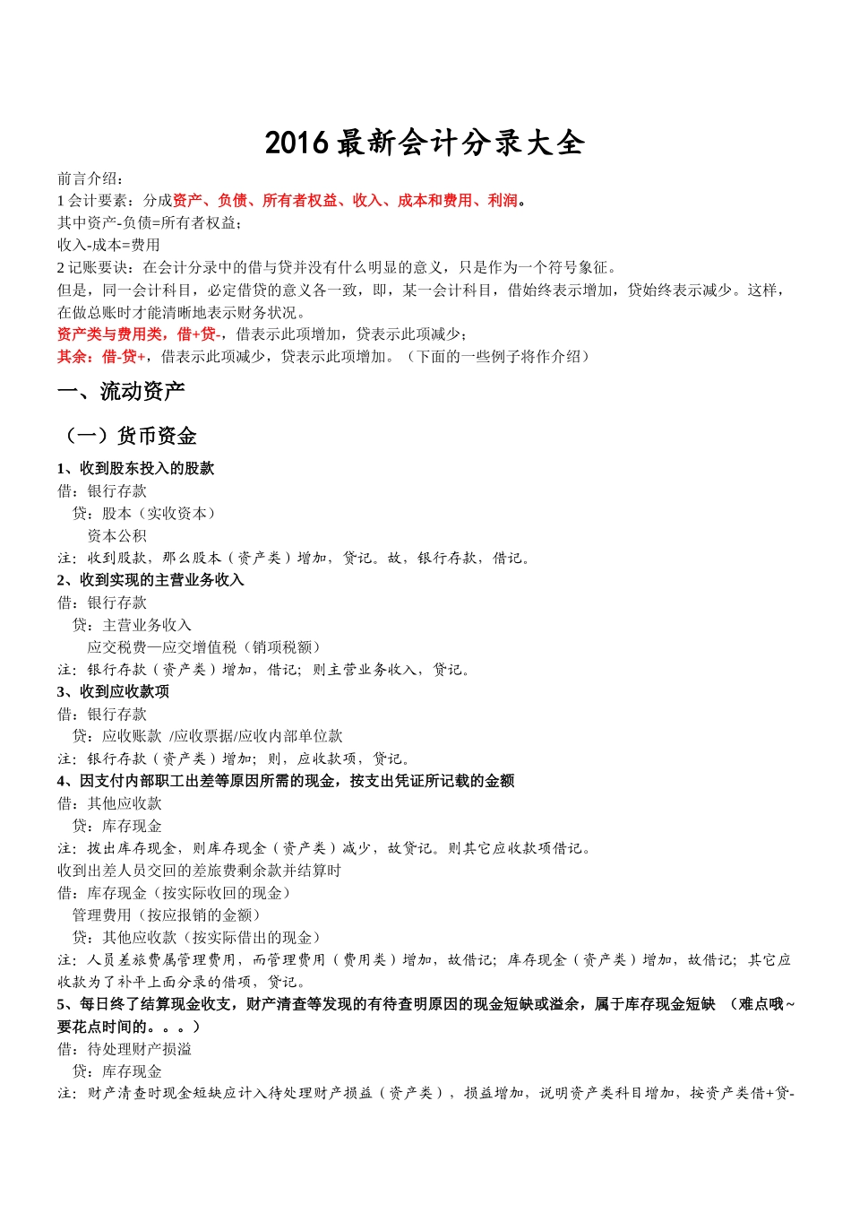 会计分录大全( 18页)_第1页