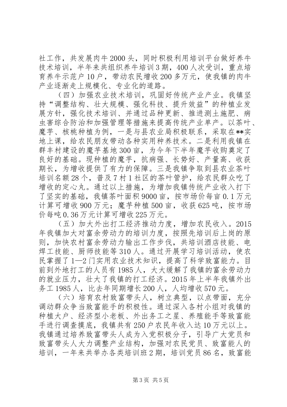 促进农民增收工作的自查报告_第3页