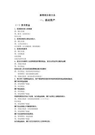 会计准则会计分录举例