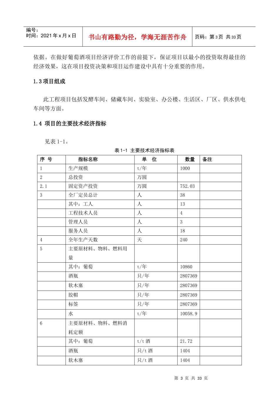 葡萄酒项目可行性报告_第3页