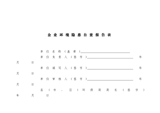 企业环境隐患自查报告[1]