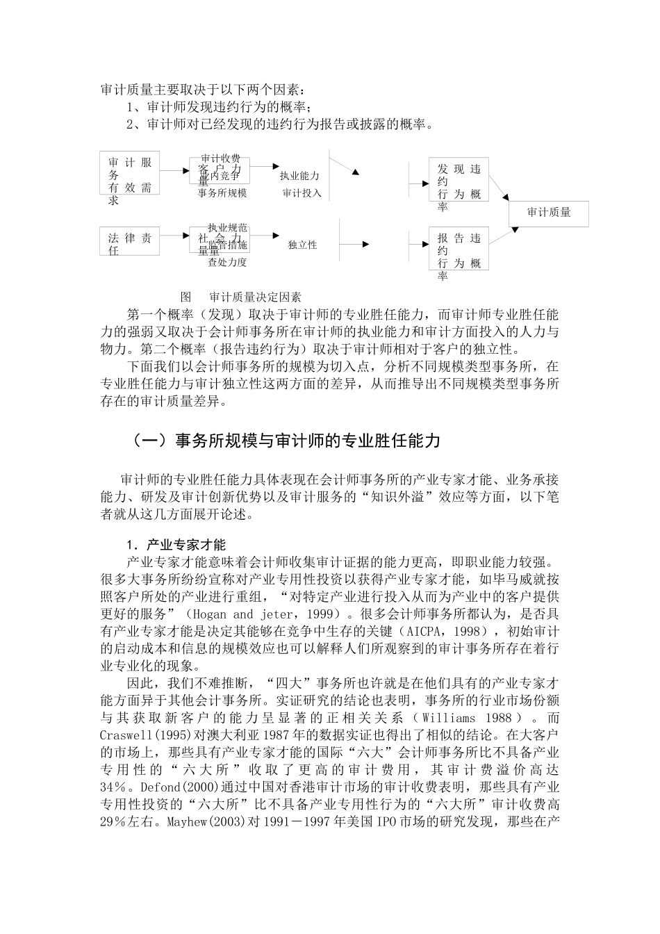 会计师事务所规模化与审计质量关系研1_第2页
