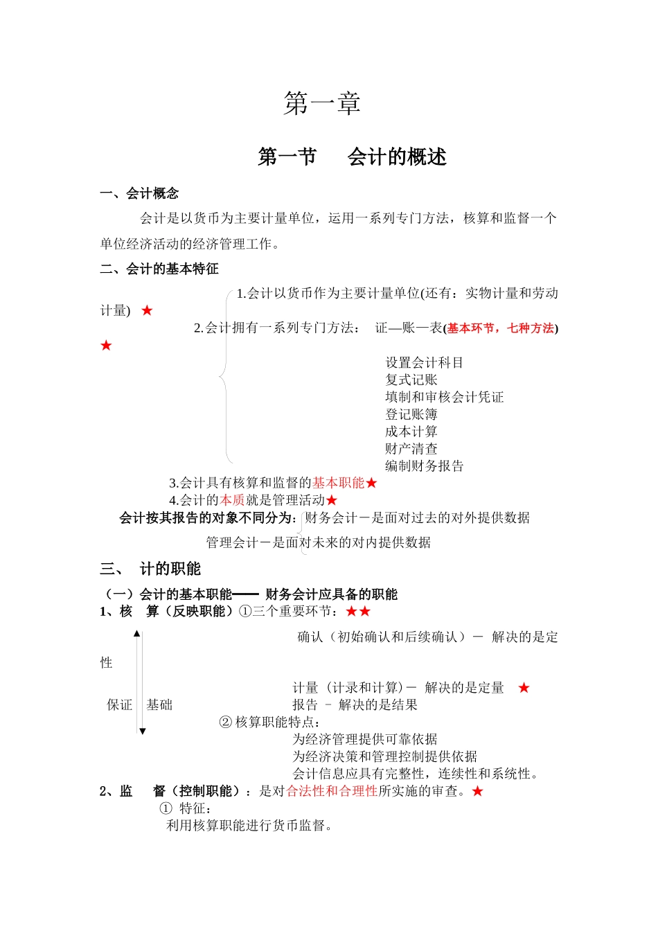 会计基础重点知识结构图(一目了然、过目不忘)_第1页