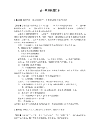 会计疑难问题汇总( 64)
