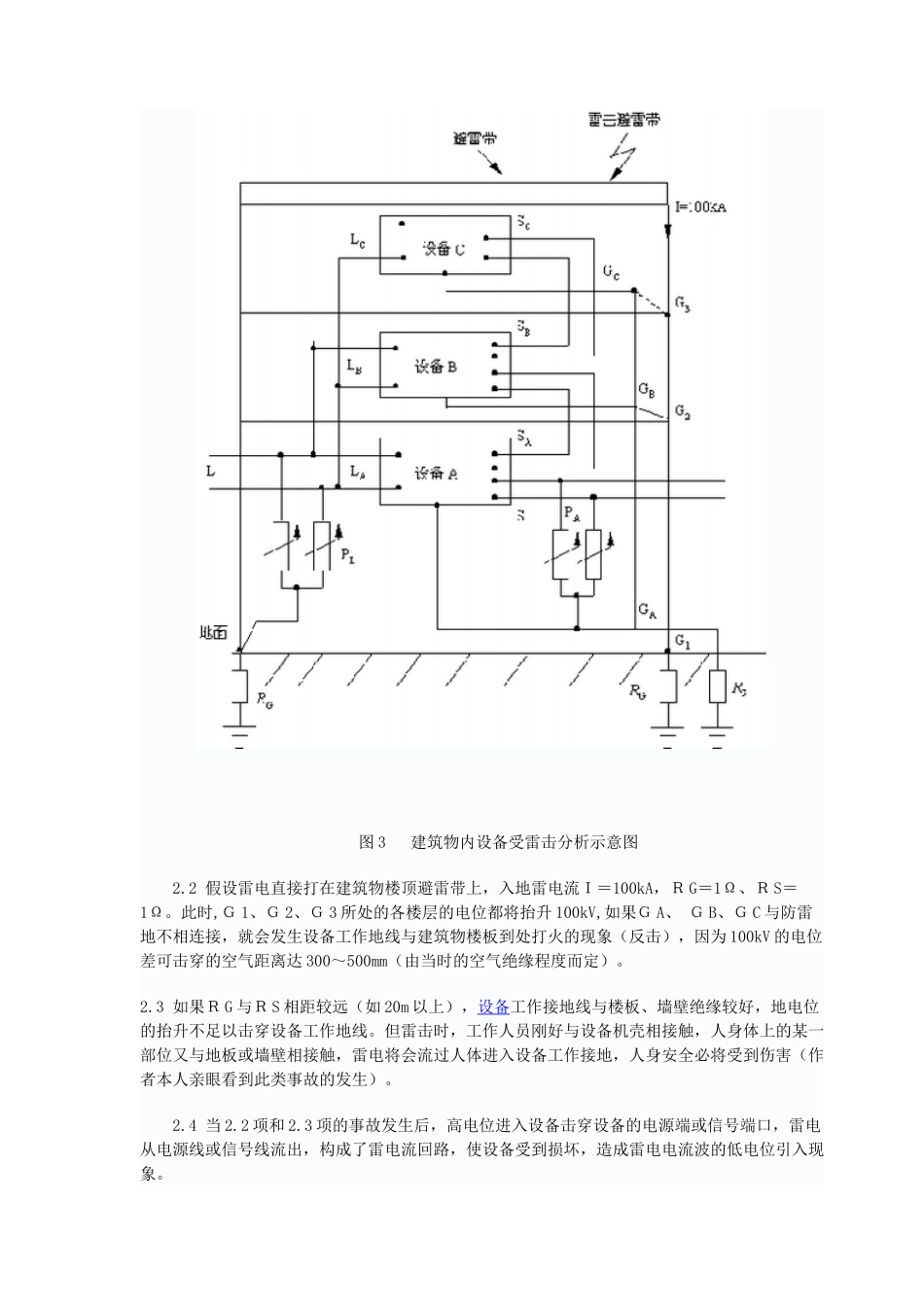 雷电防护及等电位接地的探讨与应用_第3页