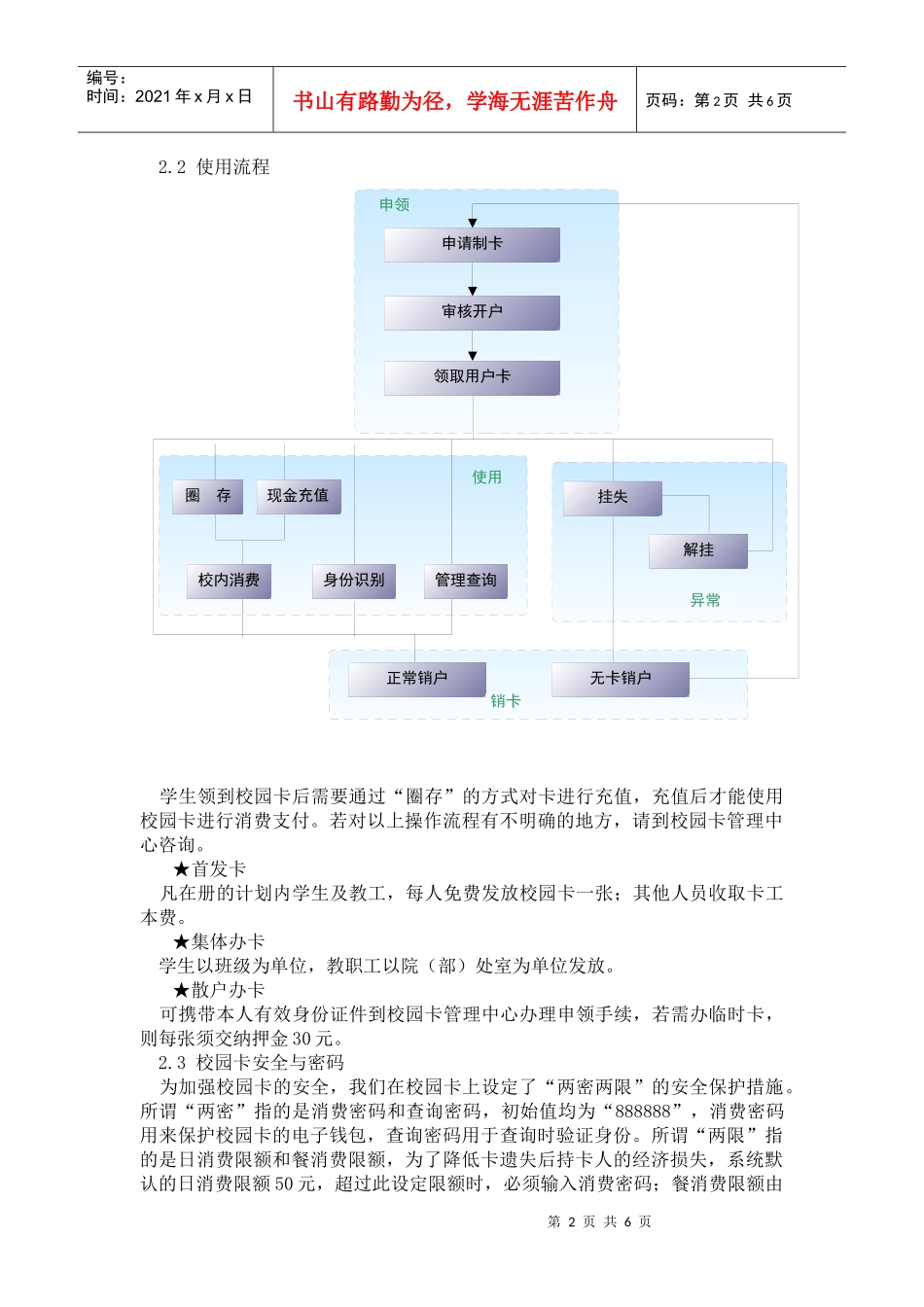青岛农业大学校园卡使用手册_第2页