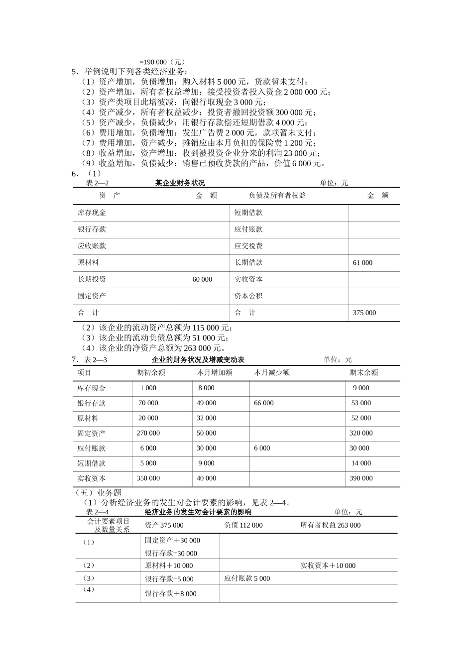 基础会计习题与案例答案东北财经第二版(整理)_第2页