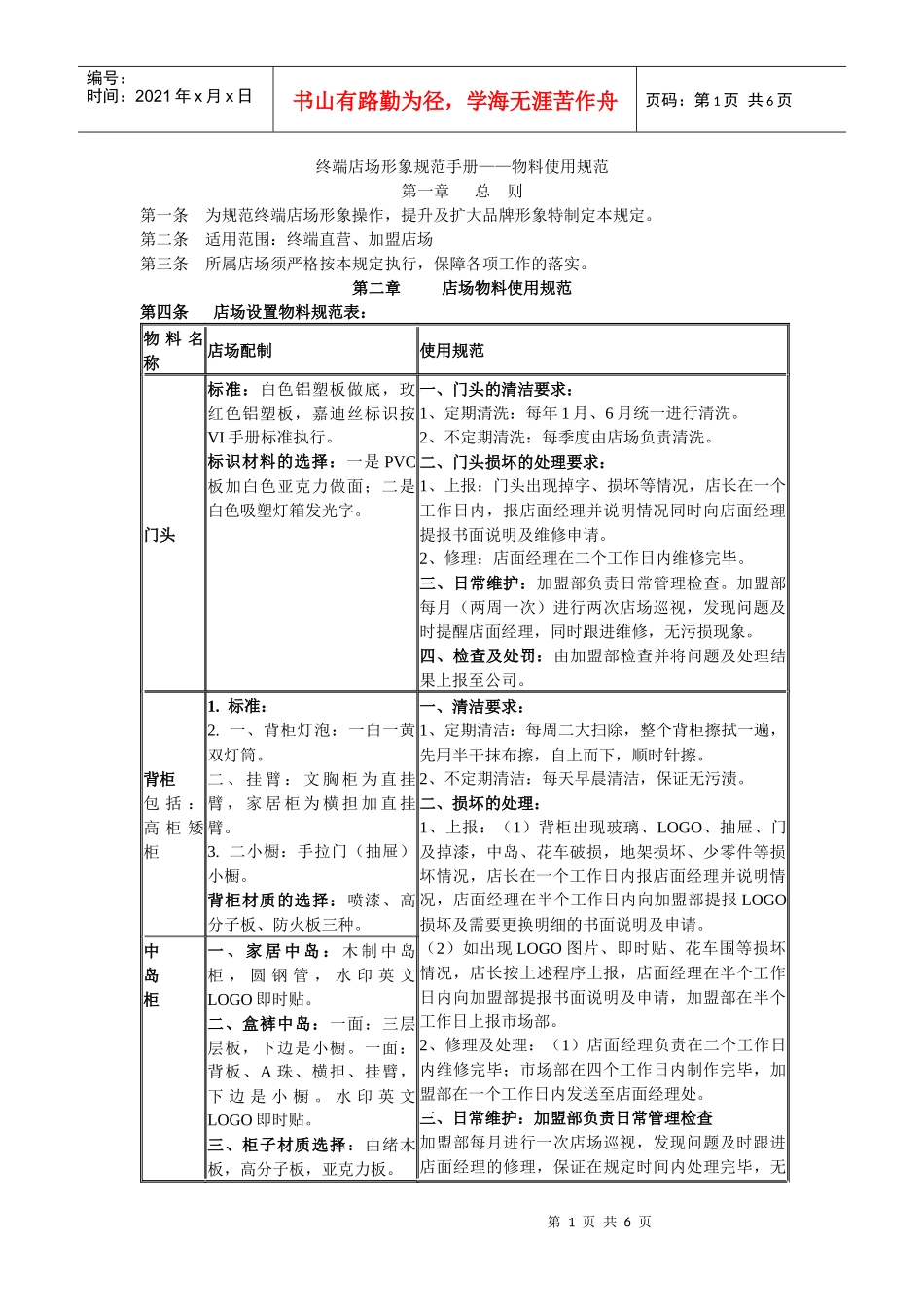 终端店场形象指导手册(服装店)_第1页