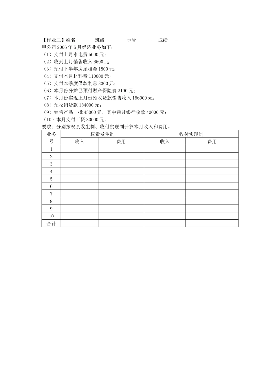 会计学基础练习_第2页