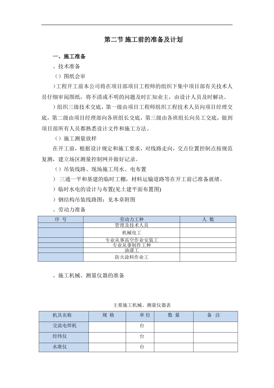 酿酒有限公司钢结构施工组织设计方案(DOC48页)_第2页