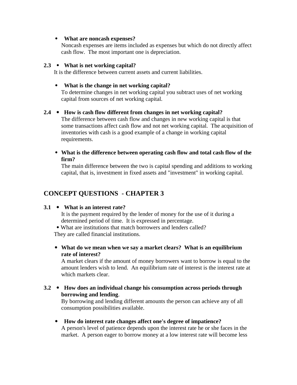 罗斯 公司理财 名词解释习题答案_第3页