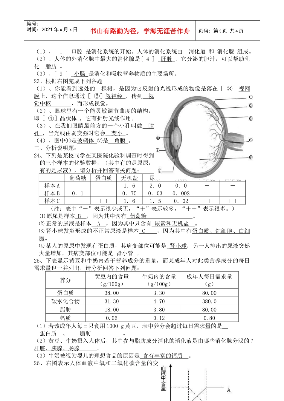 生物复习题（三中王学玲）doc-盐池教育信息网_第3页