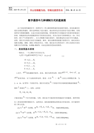 通信中星座图简介