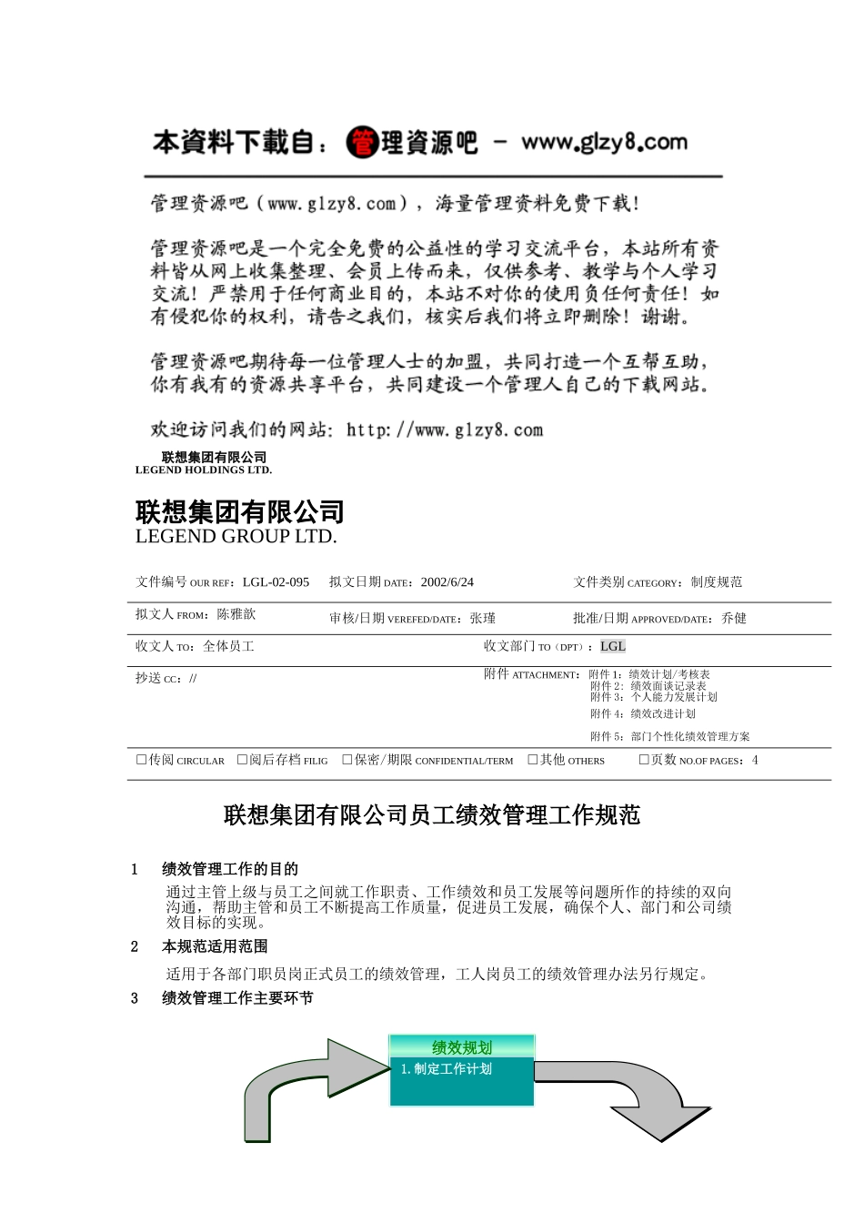 联想集团有限公司员工绩效管理工作规范 (2)_第1页