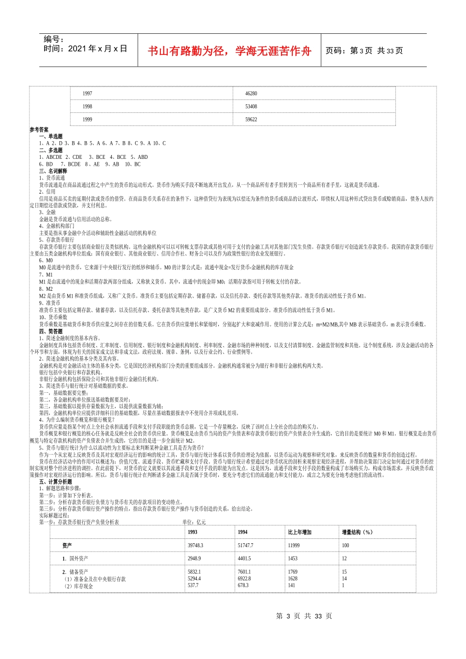 金融统计分析作业999_第3页