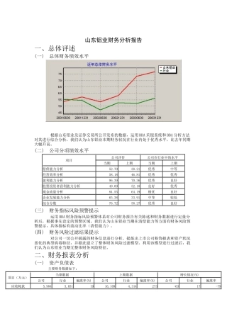 某铝业财务分析报告研讨