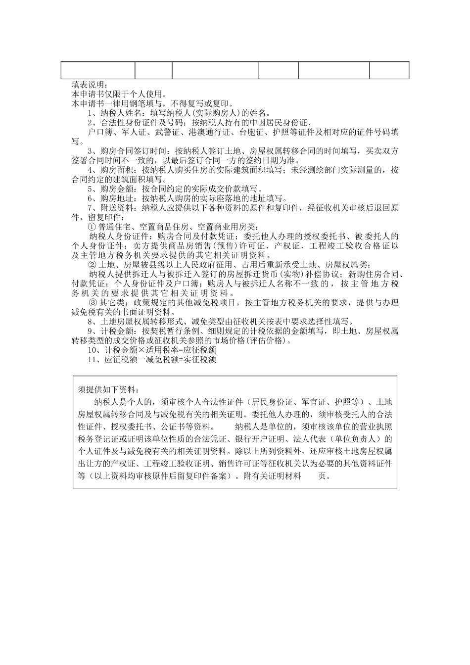 契税减免申请审批表_第2页