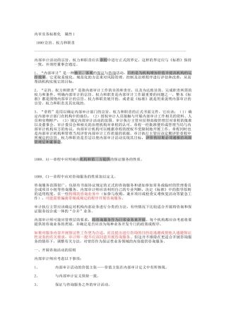 内部审计实务标准化属性概述