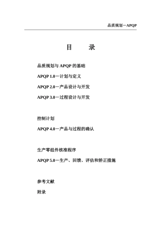 品质规划APQP-wyw5909