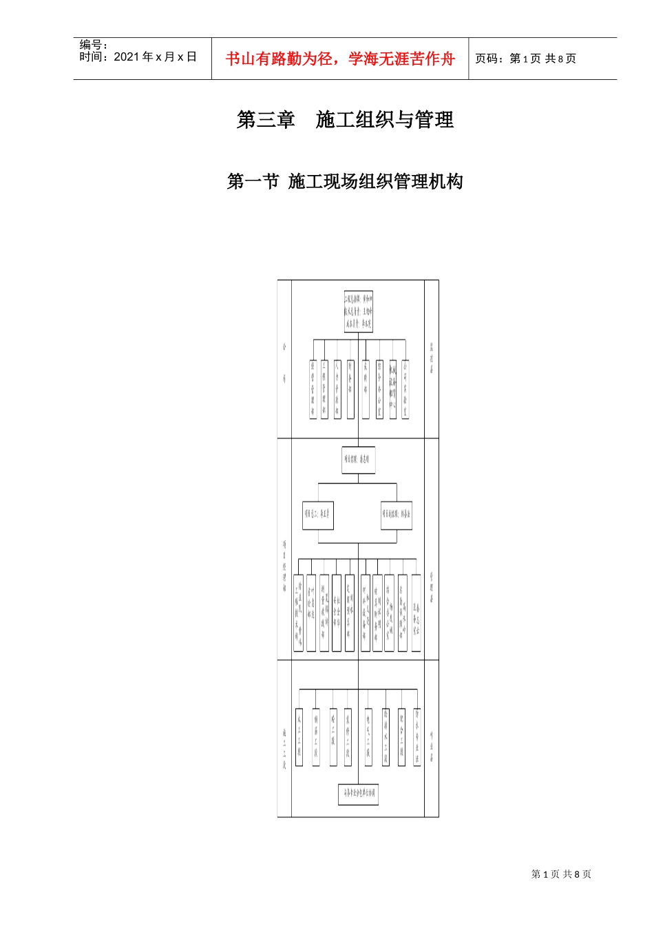第03章施工组织与管理(DOC8页)_第1页