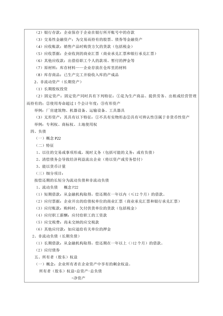 会计学教案 会计要素和会计等式(二)_第2页