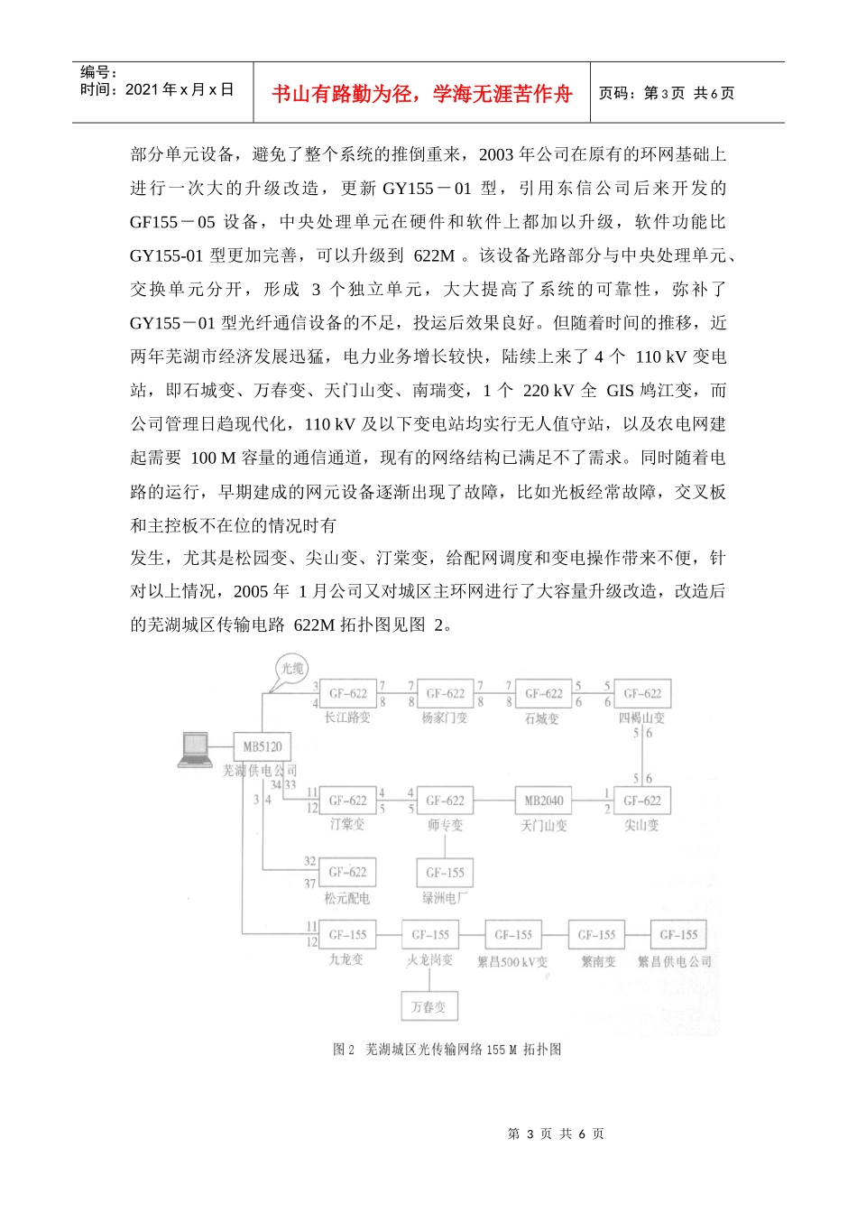 芜湖城区电力通信光纤环网优化改造_第3页