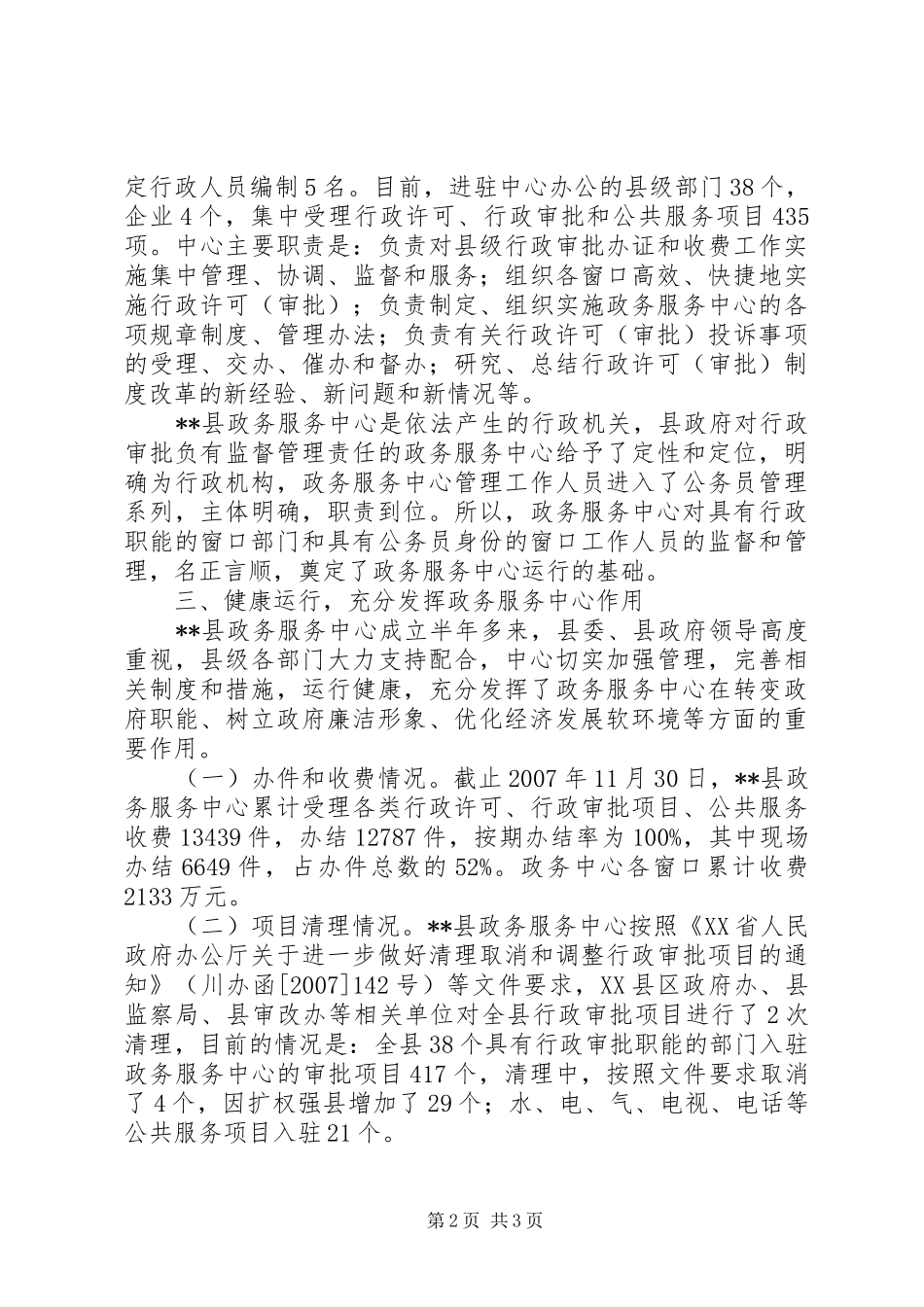 XX年政务服务工作汇报材料_第2页