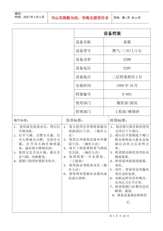 设备标准化建设(厨房版)