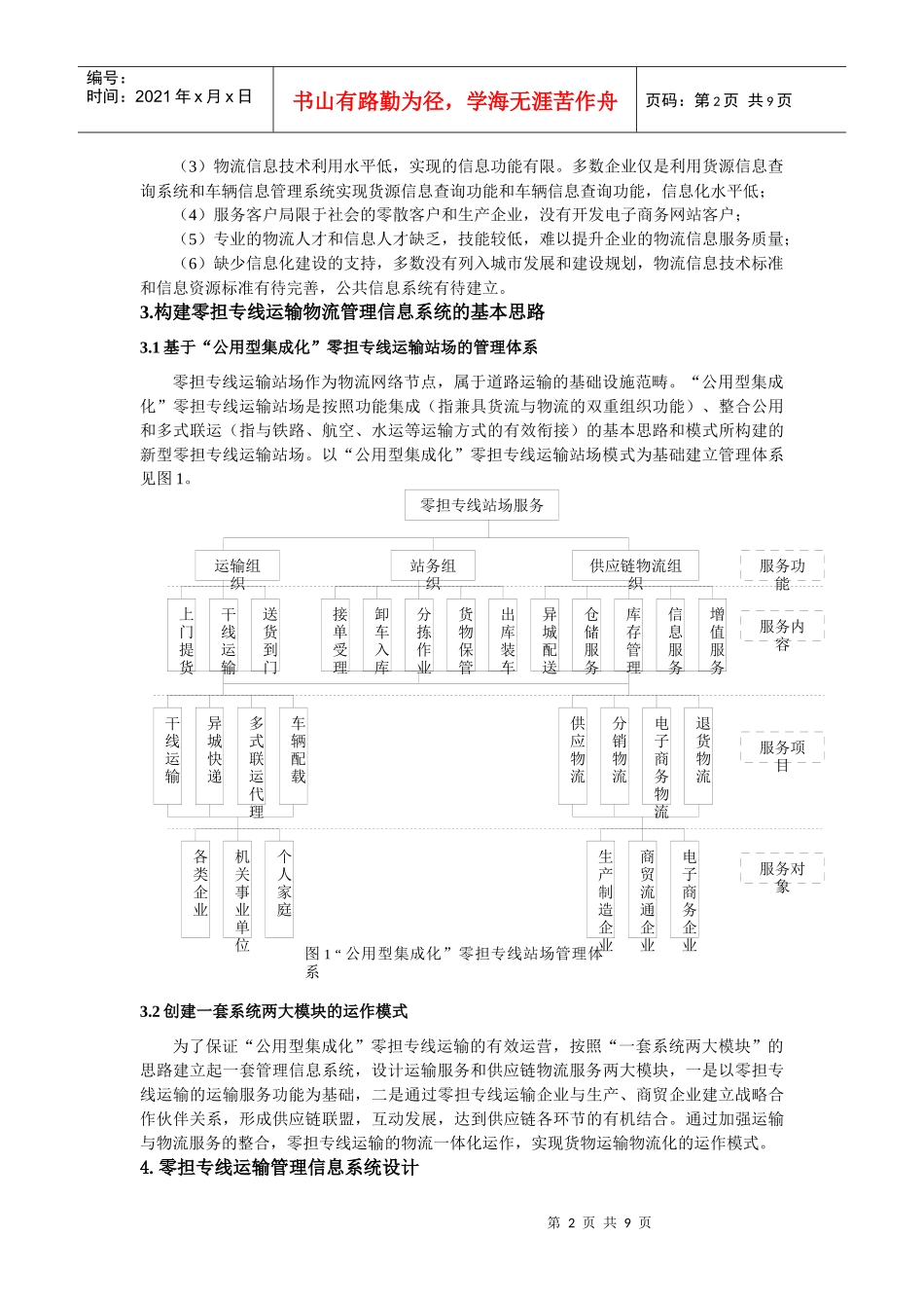 零担专线运输管理信息系统研究091030_第2页