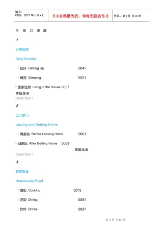 英语口语大全日常口语篇电子书