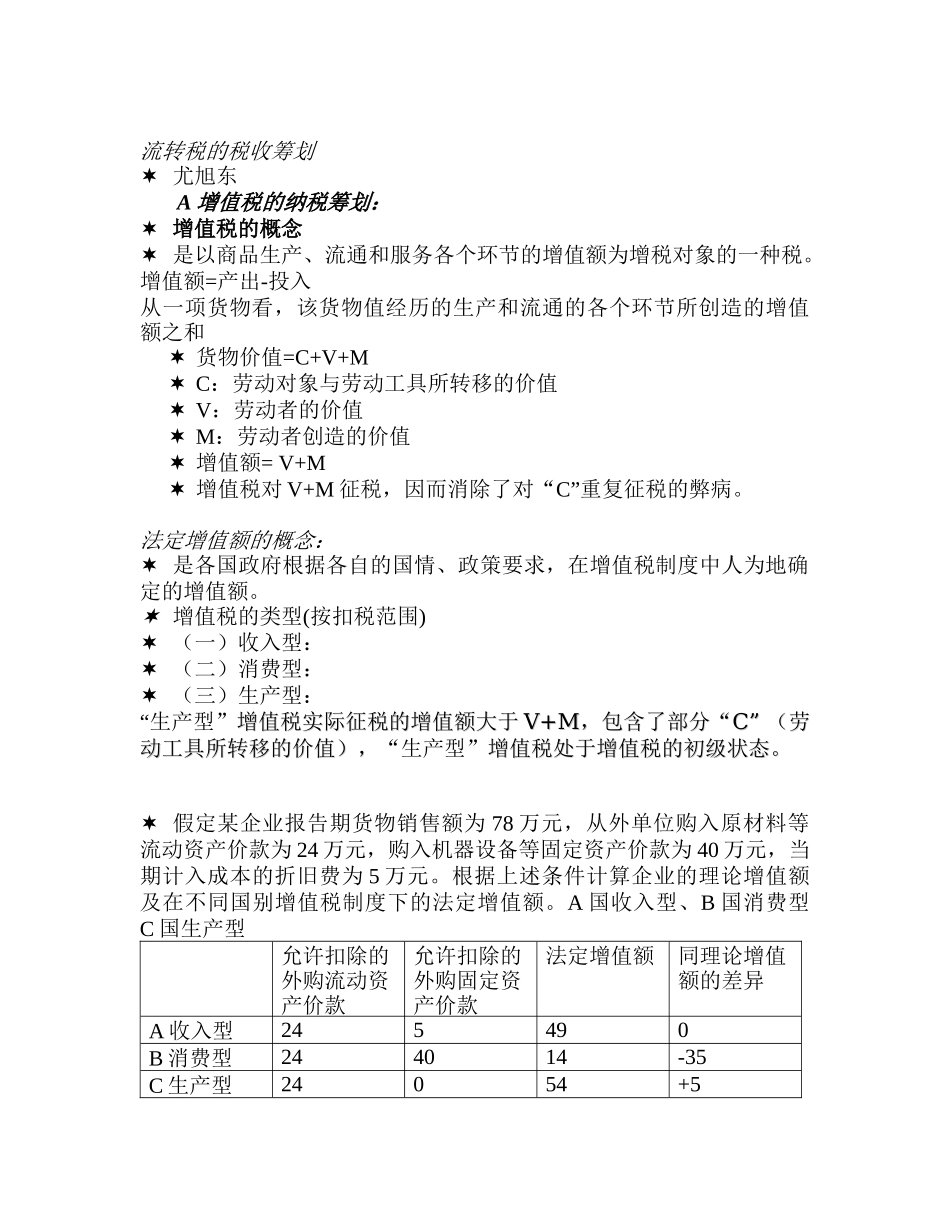 流转税的税收筹划讲义_第1页