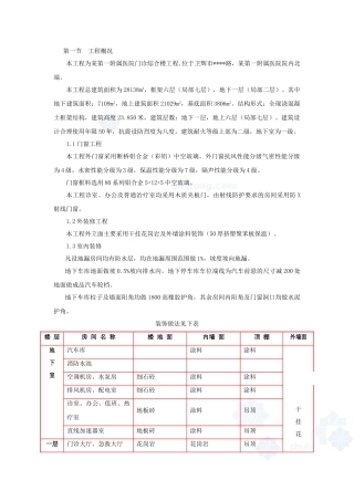 某医院综合楼装饰装修施工方案_secret
